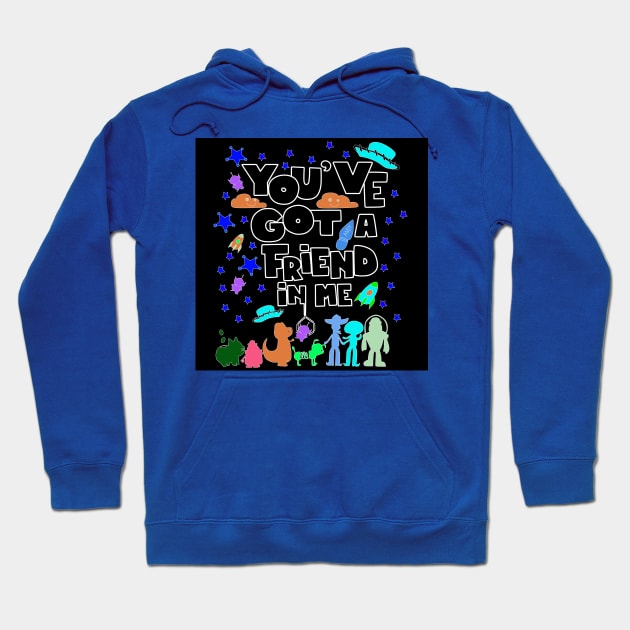 you got friends and toys in the stars Hoodie by jorge_lebeau